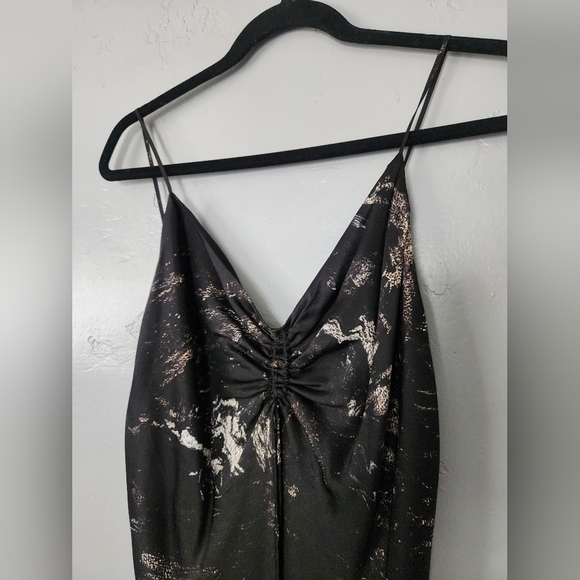 NWT All Saints Alexia Titania Silk Asymmetrical Sill Blend Dress Sz 8 - Picture 11 of 14